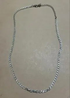 シルバー チェーンネックレス 約50cm T字型留め具 - メルカリ
