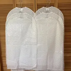 未使用 IKEA イケア 衣類カバー 6枚セット 廃版 ドット柄 収納 水玉のサムネイル