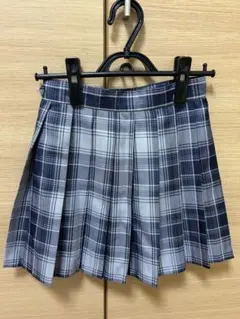 チェック柄プリーツスカートとネクタイセット