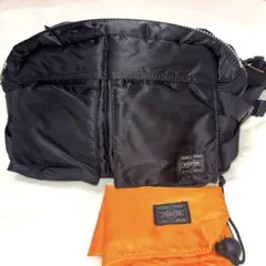 【美品】PORTERタンカーウエストバッグ黒