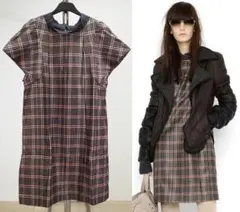 marni マルニ 10AWグレンチェックナイロンワンピース38