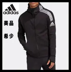 adidas アディダス　フード付きスウェットジャージ　アシンメトリー　上着