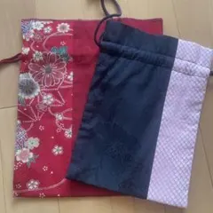 お値下げ　和装用　がま口財布　未使用可愛い巾着　3点セット