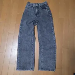 SHEIN　デニムパンツ　グレー　ストレート　レディース