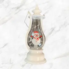 【2個セット】LEDライト クリスマスキャンドル 雪だるま