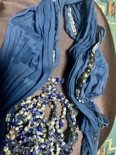 スカーフ付きネックレス