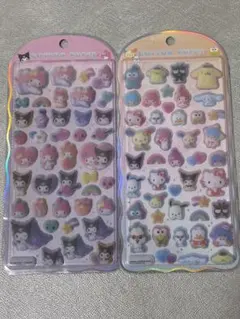 コットンパフィシール　サンリオキャラクターズ　マイメロ　クロミ