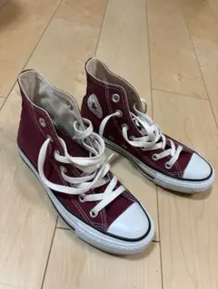CONVERSE バーガンディ ハイカットスニーカー