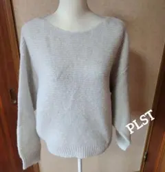 PLST♡薄いグレー ニットセーター 長袖