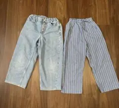 GU ZARA キッズ ロングパンツ 2点セット 130cmのサムネイル