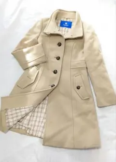 ブルーレーベルクレストブリッジベージュ フード付きロングコート新品 2025年最新】BLUE LABEL CRESTBRIDGE カラー：ベージュ系 ロングコート