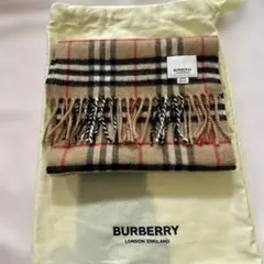 BURBERRY キッズ　チェック柄 カシミヤマフラー未使用です。