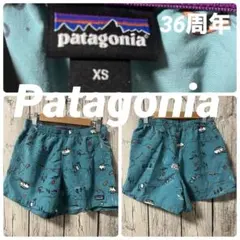 パタゴニア　レディースXS バギーパンツ　ショートパンツ　36周年