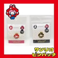 【新品】大阪万博 ミャクミャク×サンリオ コラボピンバッジ マイメロ