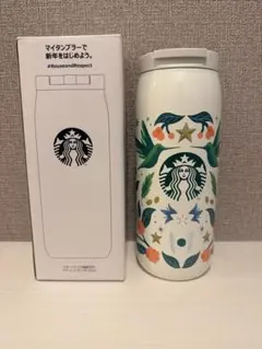 Starbucks ステンレス タンブラー 花と鳥