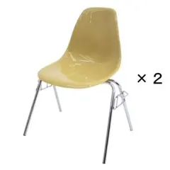 SALE 新品未使用イームズ シェルチェアリプロダクト クリームベージュ ×２のサムネイル