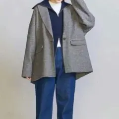 UNITED ARROWS ユナイテッドアローズ　ウールリバーミドルコート