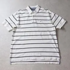 TOMMY HILFIGER トミーヒルフィガー 鹿の子 ポロシャツ XLのサムネイル