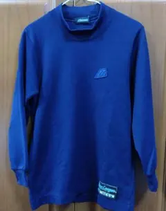 ミズノ 野球 長袖アンダーシャツ ネイビー 140cm