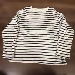 140size UNIQLO ボーダーカットソー