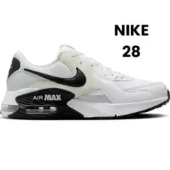 美品 NIKE AIR MAX スニーカー ホワイト/ブラック/グレー 28