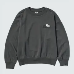 ユニクロ ピーナッツ スヌーピー スウェット トレーナー チャコールグレー