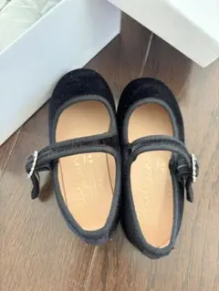 一度着用Petit main ブラックフォーマルシューズ 14.0定価3520円