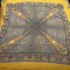 マニプリ　シルク-ウールの大判ストール