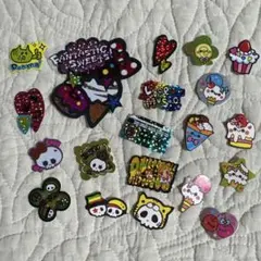 フレークシール 20種 スイーツ ドクロ ハート キラキラ 平成レトロ 当時物