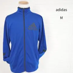 adidas アディダス トラックジャケット ジャージ 青 M *879