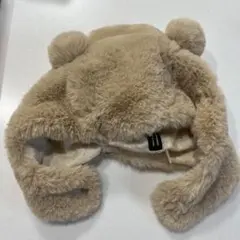【ZARA】ベビー用クマ耳付きフリース帽子