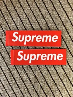 Supreme ロゴステッカー 2枚セット