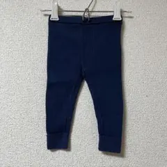 綿100% babyGAP スパッツ　ズボン　70cm ネイビー　秋冬　ベビー