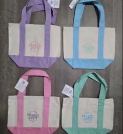 Trader Joe's ミニトートバッグ ストライプ柄 4色セット - メルカリ