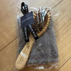 MARKS&WEB ウッドヘアブラシSサイズ　タオルセットのサムネイル