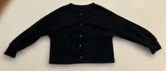 GU キッズ 子供 カーディガン ブラック130cm