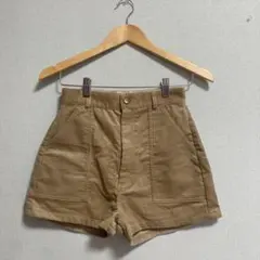 chico コーデュロイ ショートパンツ ベージュ Sサイズのサムネイル