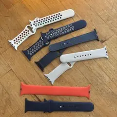 Apple Watch シリコンバンド、フェイクレザーバンド6本セット