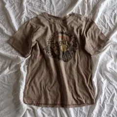 Tシャツ　90s y2k グランジ　ラグラン　パンク　チビT 　ギャル　平成