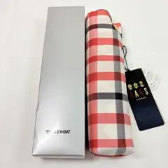 新品　DAKS ダックス　ハウスチェック　ピンク　晴雨兼用折りたたみ傘のサムネイル