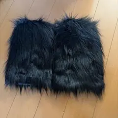 黒ファーレッグウォーマー　JK
