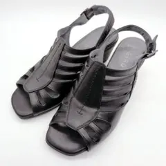 【未使用級‼️】ASICS GIRO 本革 ウェッジサンダル 23.5 EE