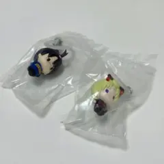 カプセルトイ 銀魂 月詠 新八　セット　めじるしアクセサリー