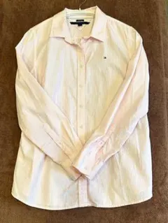 トミーフィルガー 長袖シャツ L ピンクストライプ