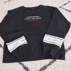 lovetoxic 黒 トレーナー S (140)