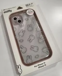 iPhone14 イーフィットクリア/ミッフィーとくま