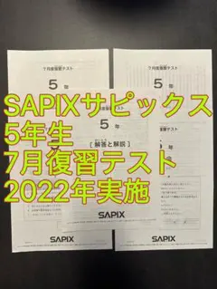 2026年最新】Sapix 5年 夏期講習の人気アイテム - メルカリ