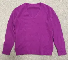 新品未使用 Luftrobe ルフトローチャイニーズラクーン ニット9 ベリー色