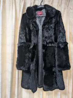 ブラックラビットファーコート