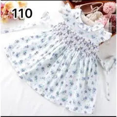 セールスモッキング ワンピース　ロングワンピース　花柄　ファミリア　好き
